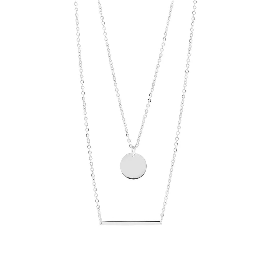 Stainless Steel Layered Necklace
