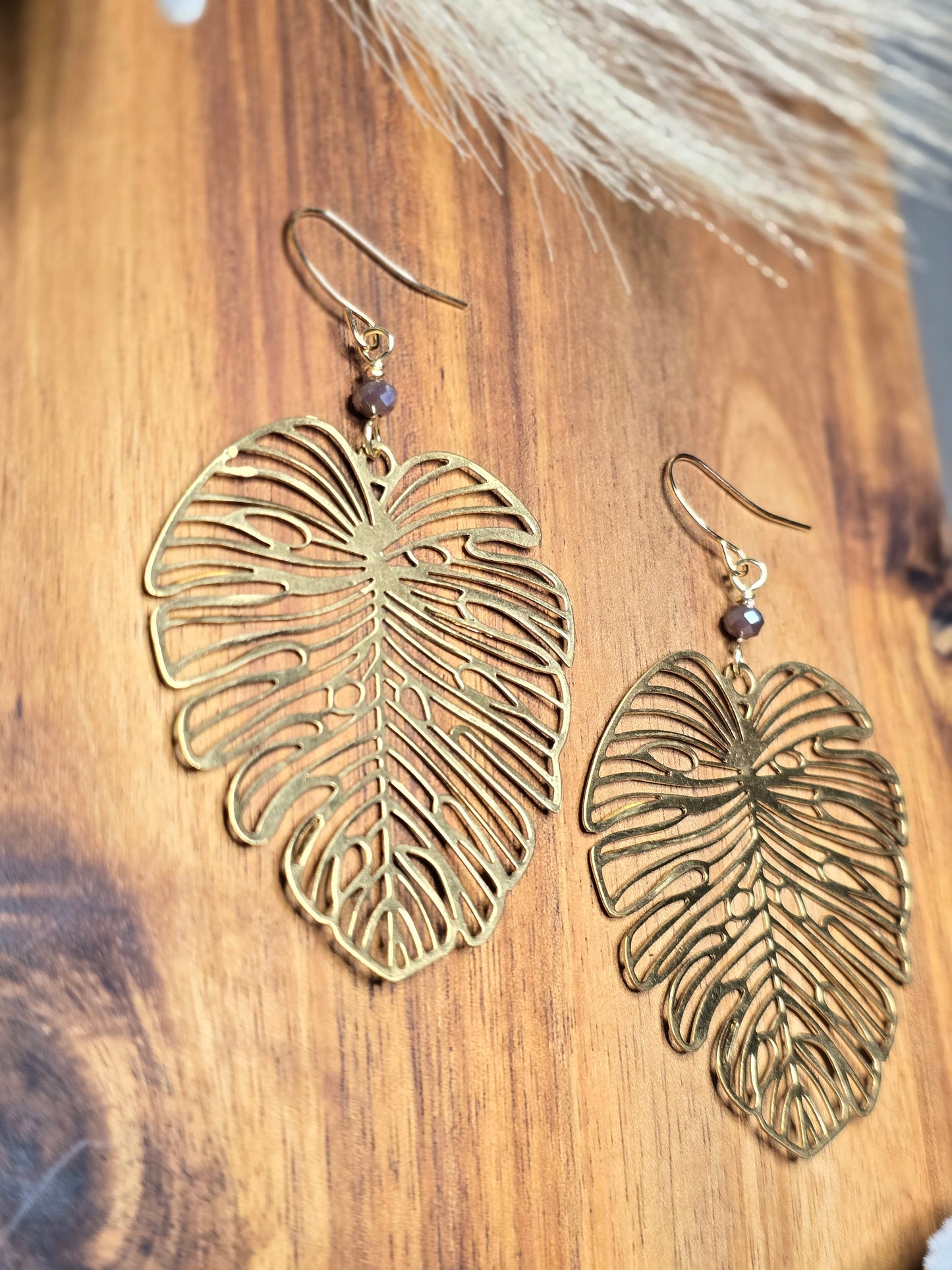 Monstera Earrings