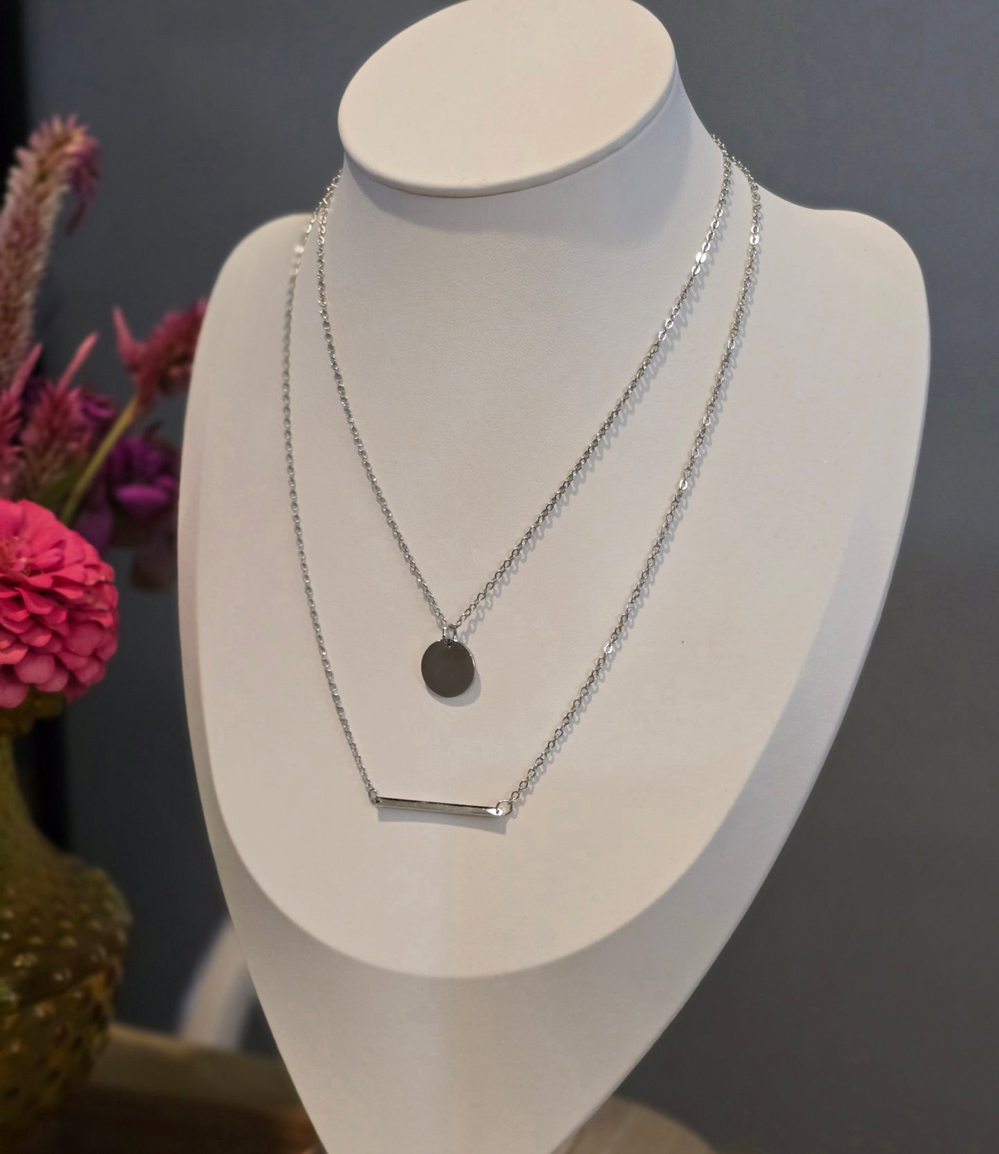 Stainless Steel Layered Necklace