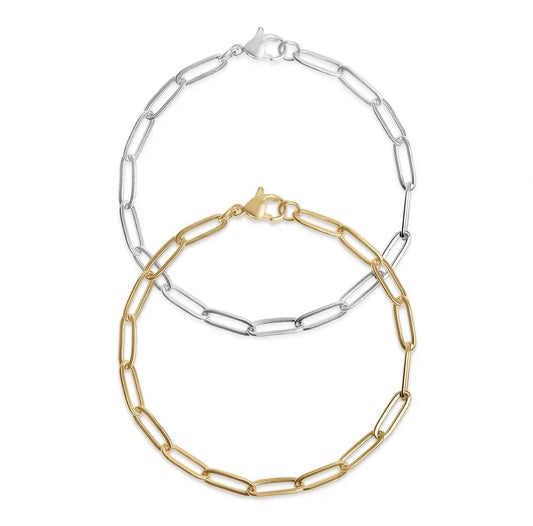 Paperclip Chain Bracet