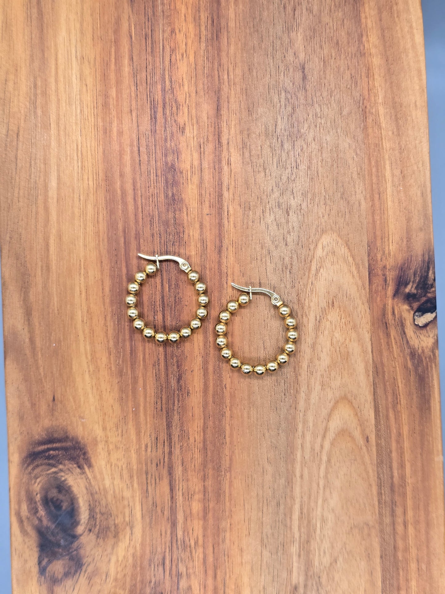 Circle Ball Hoop Earrings