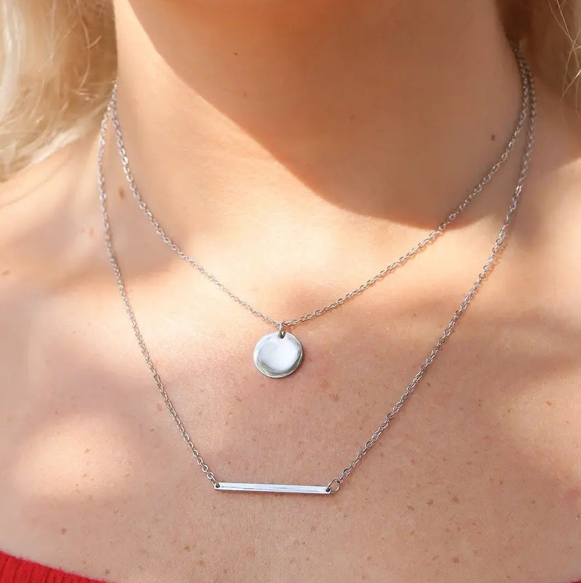 Stainless Steel Layered Necklace